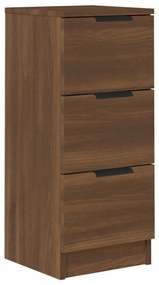 Credenza rovere marrone 30x30x70 cm in legno multistrato