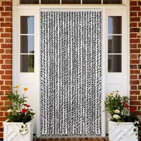 Tenda Antimosche Grigia Nera E Bianca 100x200 Cm İn Ciniglia /