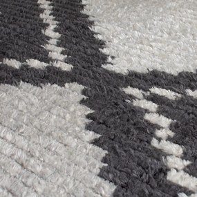 Tappeto grigio scuro 120x170 cm Domino Zaid Berber - Flair Rugs