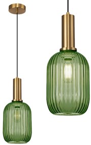 Lampada Da Soffitto Pensile Di Vetro Verde APP459-1CP