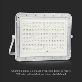 LED Proiettore solare da esterno LED/20W/3,2V 4000K bianco + +TC