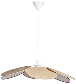 Cottex 8200130-5000 - Lampadario sospeso con cavo WINF 1xE27/8W/230V beige/bianco