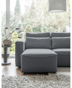 Divano letto angolare grigio (variabile) Homely Tommy - Miuform