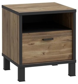 Comodino OREN marrone/nero