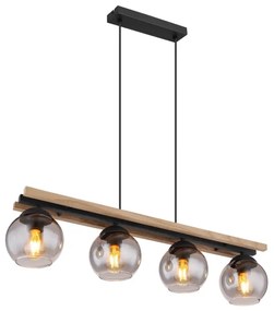 Globo 15569-4HW - Lampadario a sospensione con filo CONNI 4xE27/25W/230V