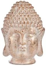 Statua Decorativa da Giardino Buddha Testa Bianco/Dorato Poliresina (31,5 x 50,5 x 35 cm)