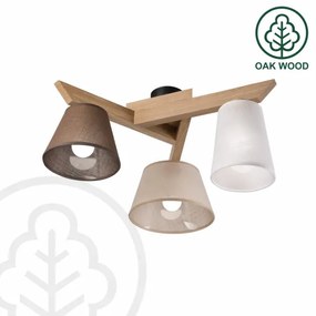 Brilagi - LED  Lampadario a plafone ANTHONY 3xE14/40W/230V quercia