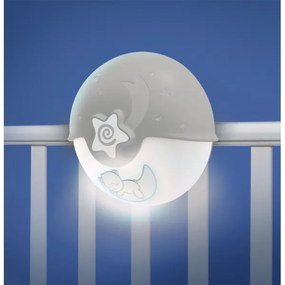 Infantino - Lampada per bambini piccola con proiettore 3xAA grigio