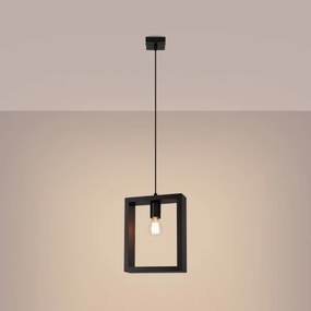 Sollux SL.1311 - Lampadario a sospensione con filo ARIES 1xE27/15W/230V faggio/wenge