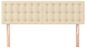 Testiere 2 pz crema 72x5x78/88 cm in tessuto