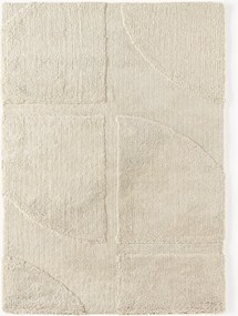 Tappeto soffice a pelo lungo con motivo in rilievo Jade