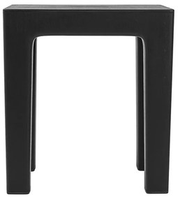 Set 2 pezzi Lello lo sgabello multiuso Nero ad alta resistenza con effetto legno