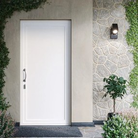 Portoncino d'ingresso DOLCETTI Bibi L 90 x H 210 cm in PVC bianco, apertura spingere a sinistra, falso telaio non incluso
