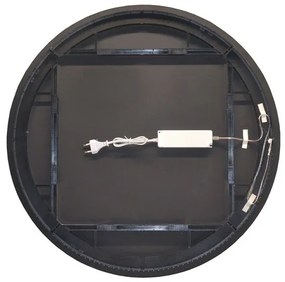 Specchio tondo 90 cm a filo lucido con illuminazione perimetrale a LED