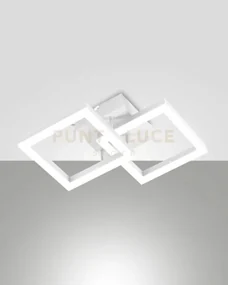 Bard applique bianca 2 luci a led 3000k - 21w - 2160 lm dimmerabile