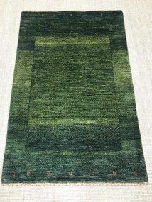 Loribaft Tappeto 80x120 Verde (Iran) Annodato A Mano
