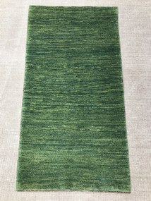 Gashguli Tappeto 70 x 130 Verde (Iran) Annodato A Mano