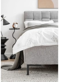 Letto matrimoniale imbottito grigio chiaro con rete inclusa 180x200 cm Eve – Miuform
