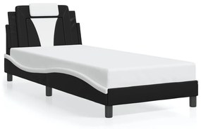Giroletto Con Luci Led Nero E Bianco 80x200 Cm İn Similpelle /