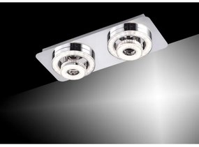 Leuchten Direkt 14521-17 - Plafoniera LED TIM 2xLED/2,8W/230V + 2xLED/3,1W