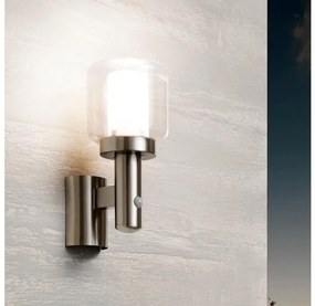 Eglo 95017 - Applique da esterno con sensore POLIENTO 1xE27/40W