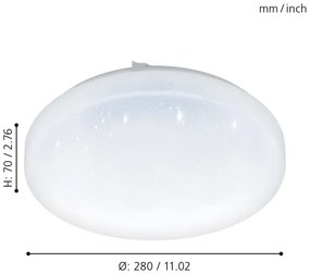 Eglo 97877 - Plafoniera LED FRANIA-S LED/11,5W/230V