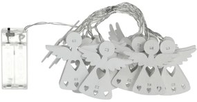 Retlux - Catena natalizia LED 10xLED/2xAA/bianco caldo 2m angioletti