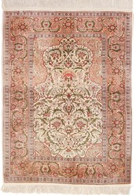 Hereke Tappeto orientale 150 x 110 Rosa (Tacchino) Annodato A Mano