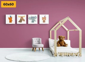 Set di quadri – Indiani animali