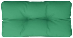 Cuscino per Pallet Verde 80x40x12 cm in Tessuto