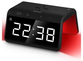 Sencor - LED RGB Orologio a sveglia con ricarica wireless 10W/1xCR2032