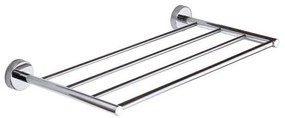 New Line N2 Portasciugamani 50 Cm Tondo Quadruplo In Acciaio Inox Cromo