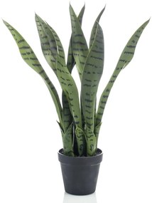 Pianta Artificiale Di Sansevieria 55 Cm İn Vaso /