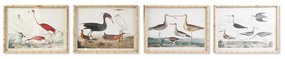 Quadro DKD Home Decor Uccelli Moderno (60 x 2,8 x 45 cm) (4 Unità)