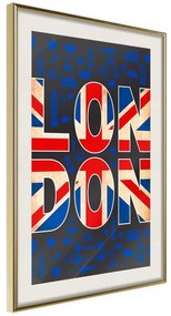 Poster  London  Cornice Quadri Cornice d'oro con passe-partout, Larghezza x Altezza Home decor 20x30