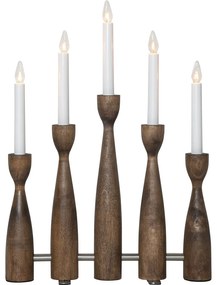 Decorazione natalizia luminosa colore naturale scuro con alimentazione a corrente Midja 2.0 – Star Trading