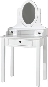 Tavolino bianco, altezza 136 cm Amori - Vipack