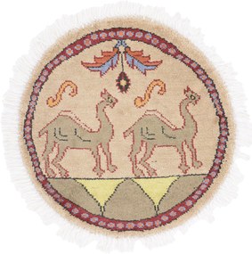 Agra Tappeto 50x50 (Indian) Annodato A Mano