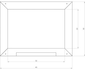 Lavagna per Casetta da Gioco per Bambini Grigio 2x40x30 cm