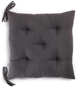 Kave Home - Cuscino per sedia Suyai 100% cotone nero 45 x 45 cm
