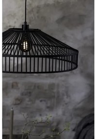 Markslöjd 108782 - Lampadario a sospensione con filo TAPA 1xE27/40W/230V nero/bambù