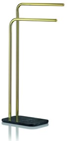 Porta asciugamani in marmo nero Liron - Kela