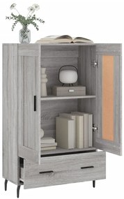 Credenza Grigio Sonoma 69,5x31x115 cm in Legno Multistrato