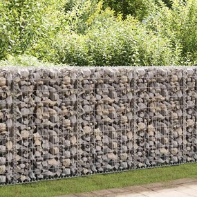 Cesto Gabbione Con Coperchio İn Filo Zincato 100 X 50 X 30 Cm /