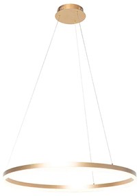 Lampada a sospensione di design oro 60 cm con LED 3 gradini dimmerabile - ANELLO