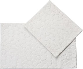 Set di tappetini per il bagno color crema 2 pz 60x100 cm Rabbit – Foutastic