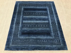 Loribaft Tappeto 160 x 190 Blu (Iran) Annodato A Mano