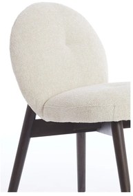 Set di sedie da pranzo color crema in imbottito 2 pz Sinosa – Light &amp; Living