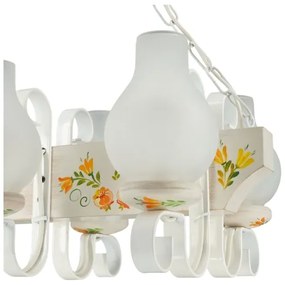 Brilagi - Lampadario a catena QUEEN 3xE14/40W/230V faggio/crema