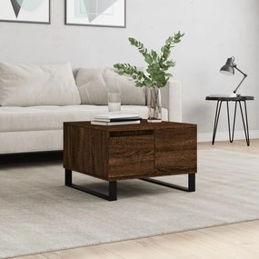 Tavolino Da Salotto Rovere Marrone 55x55x36,5 Cm İn Multistrato /